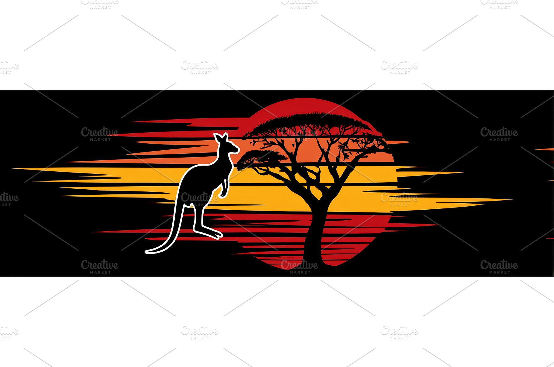 Vast Red Desert at Sunset: Stylized, an Animal Photo by ZinetroN