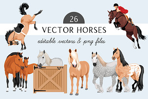 Horse Art Vector Equestrian Rodeo