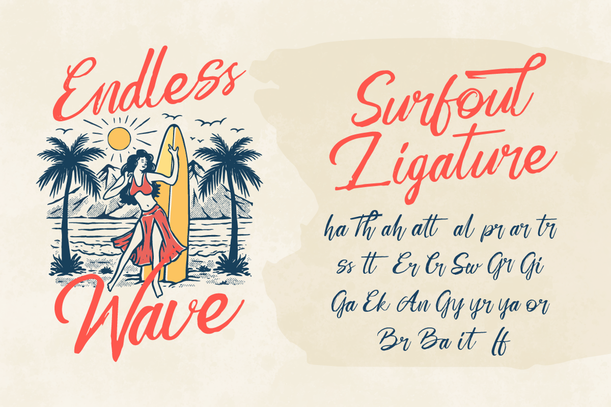 Surfoul, a Handwritten Font by Burntilldead (Photo 8 of 9)
