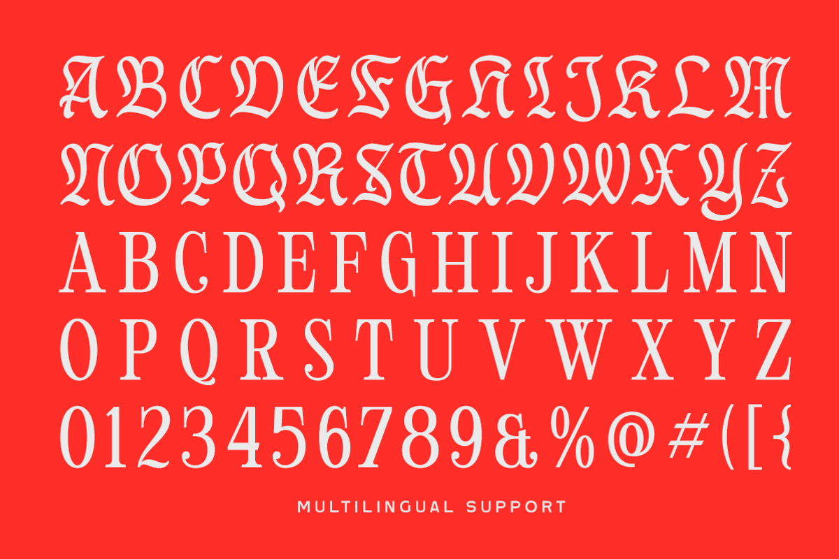 Norveil Fantasy Display Font, a Blackletter Font by Letterhend Studio (Photo 5 of 10)