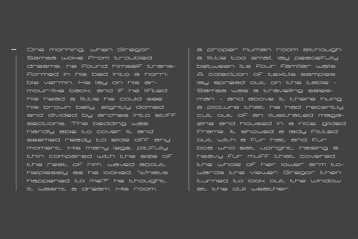 Wider | Modern wide font preview 2