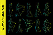 Women Line Art Vector illustration, a Person Illustration by nandinigraphics (Thumbnail 2 of 3)