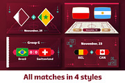 World Cup Qatar 2022 - Mega Set, a Decorative Illustration by Lunarts Studio (Thumbnail 4 of 6)