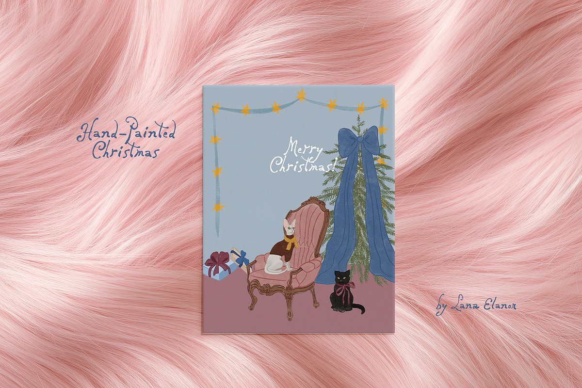 Watercolor Christmas Animals Whimsy, a Seasonal Illustration by Lana Elanor (Photo 13 of 16)