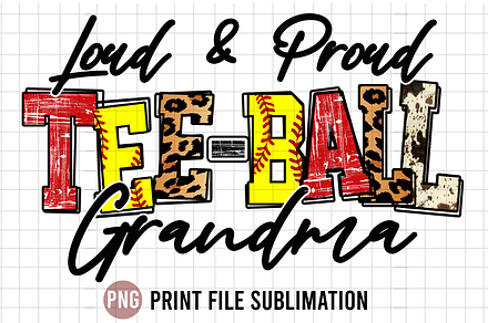 Loud and Proud Tee Ball Grandpa, an Object Graphic by Yoweslah