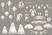 Teddy bear neutral gender clipart., an Animal Illustration by Solo Art Original (Thumbnail 5 of 8)