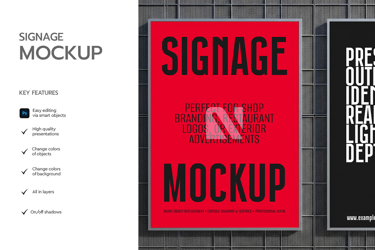 Two Signage Frame Mockup