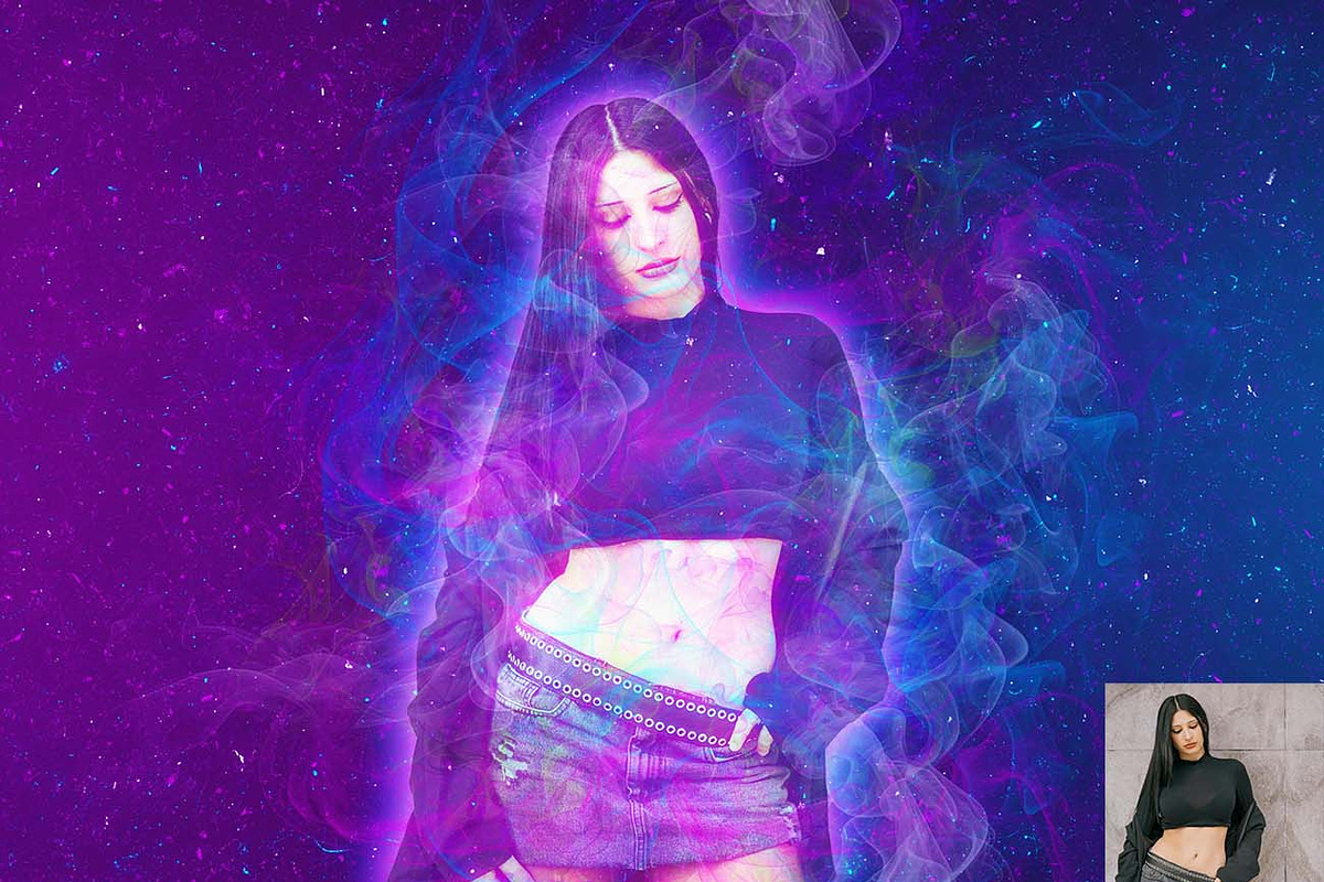 Cyber Smoke & Vapor FX Ps Action, an Action Add-On by Studio Retouch (Photo 15 of 15)
