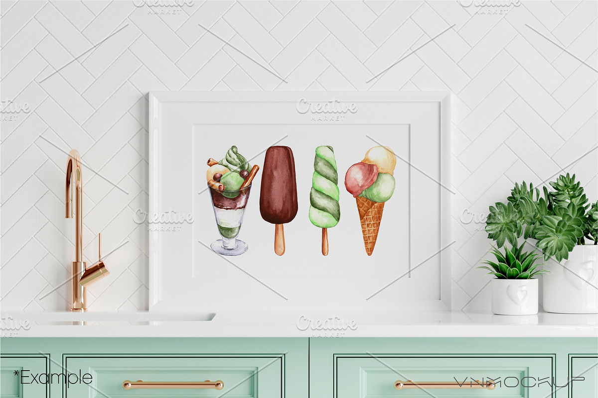 Kitchen Frame Bundle - 15 Mockups, a Print Template by VNmockup (Photo 2 of 7)