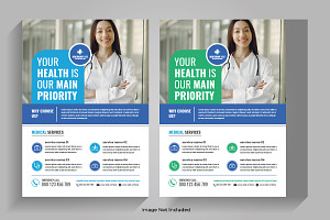 Hospital Service Flyer Design, a Flyer Template by Tanuart