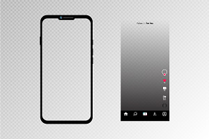 Tiktok Interface Mobile Screen