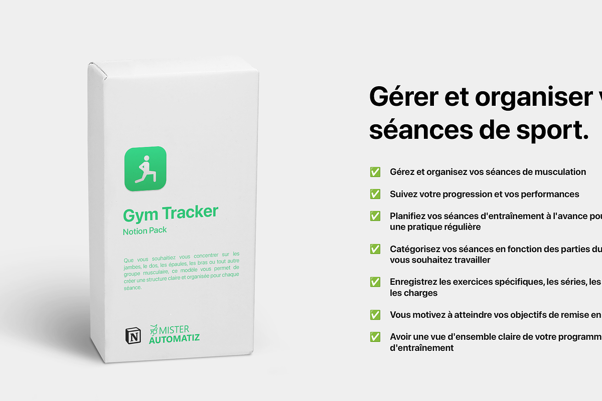 Gym Tracker, a Templates & Theme by MisterAutomatiz (Photo 1 of 4)