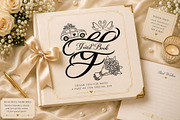 Jasmine Romantic Wedding Monogram, a Handwritten Font by Yoga Letter (Thumbnail 4 of 8)