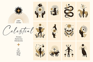 Celestial Illustrations&Patterns