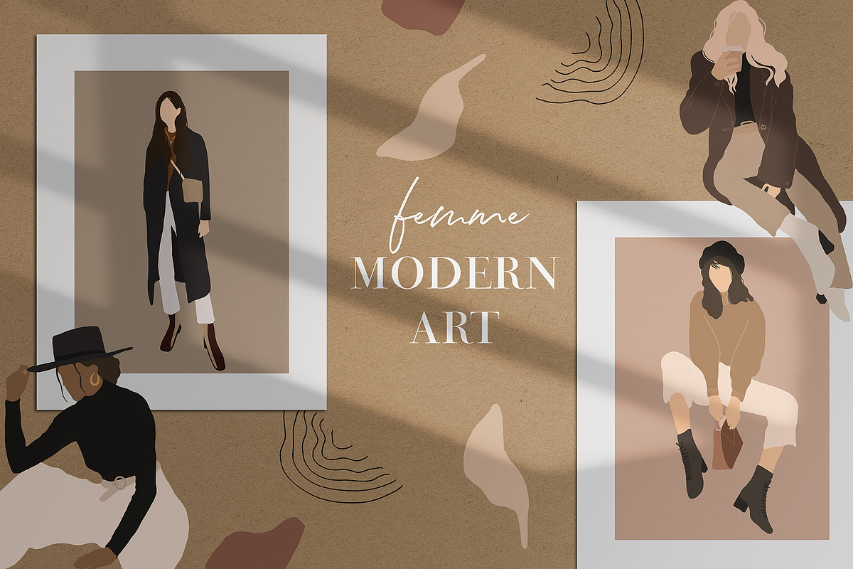 Femme Modern Art, a Decorative Illustration by Miracles Everywhere (Photo 1 of 10)