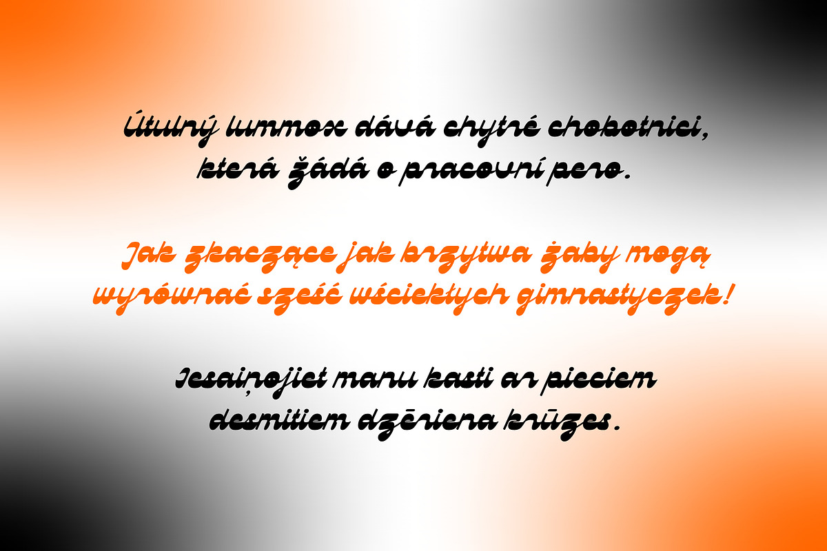 Dulblak script - a reverse contast, a Script Font by Brainware Graphic (Photo 8 of 9)