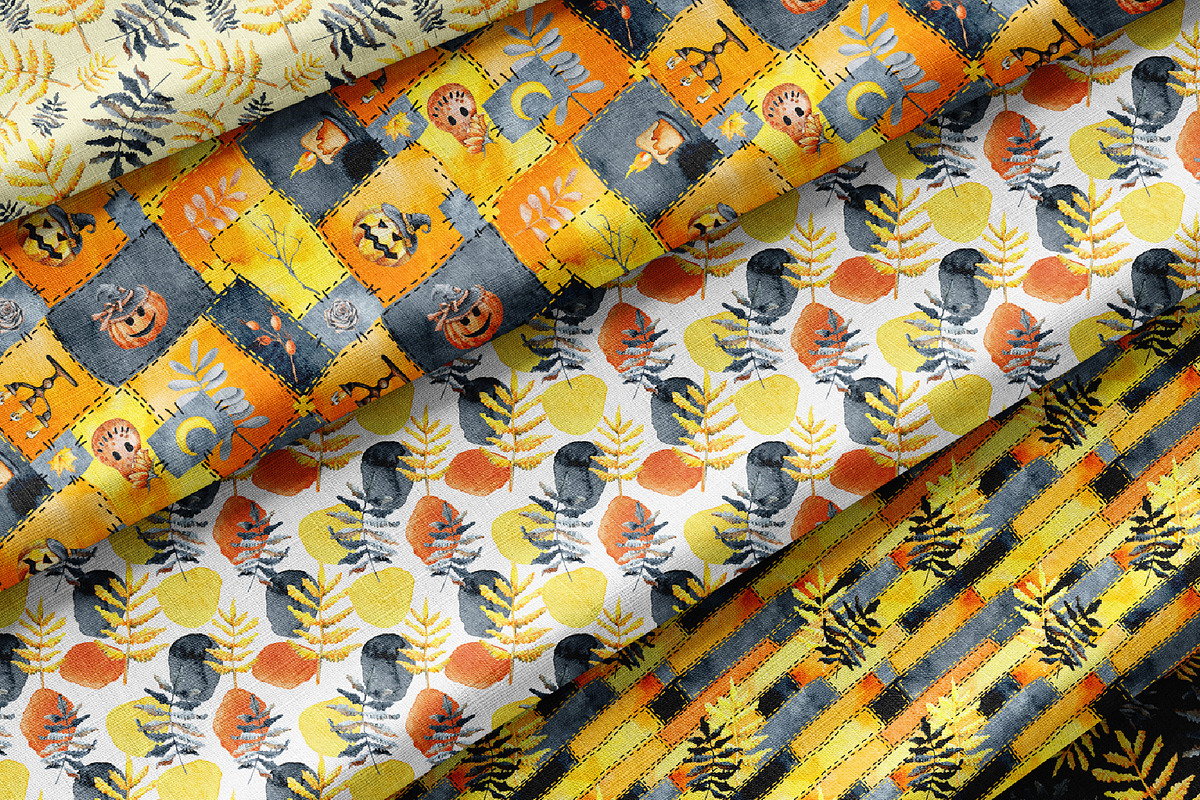 Happy Halloween digital paper set, a Pattern Graphic by Artmanata (Photo 4 of 10)