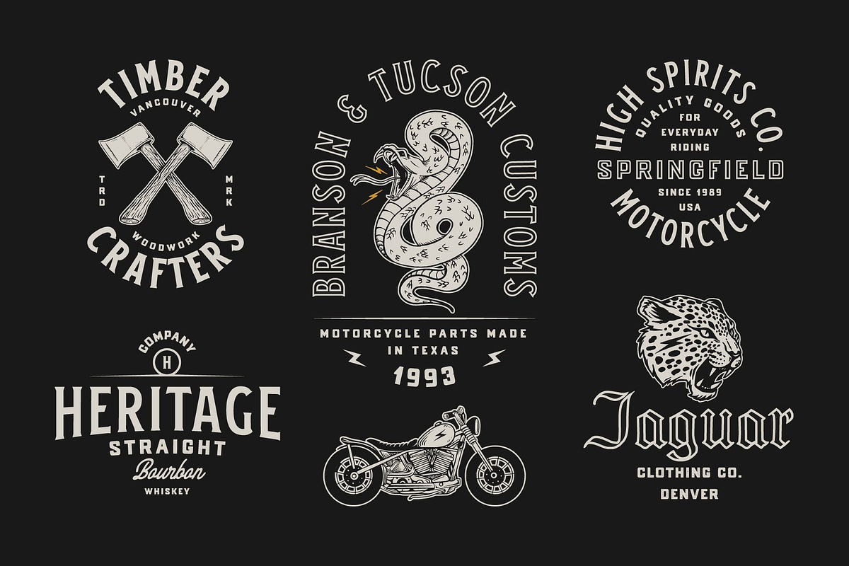 Apparel Designs Bundle, a Branding & Logo Template by Davide Bassu (Photo 13 of 25)