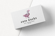 Hand drawn Ducks Illustrations, an Animal Illustration by Greek fonts by nantia.co (Thumbnail 5 of 6)