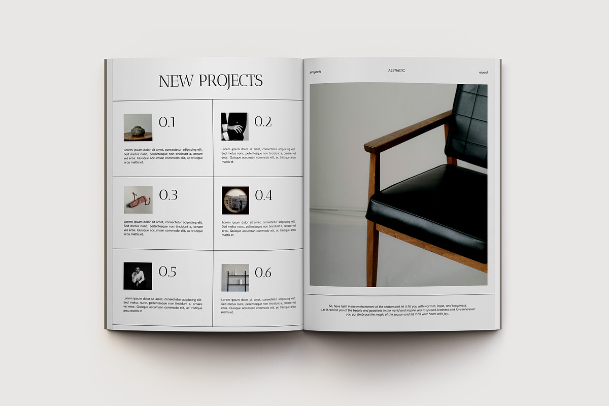 CANVA Minimal Modern Magazine, a Magazine Template by Uyava Space (Photo 9 of 12)