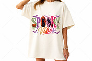 Spooky Vibes Retro Goth Halloween, a Seasonal Illustration by Canvas Craft (Thumbnail 4 of 5)