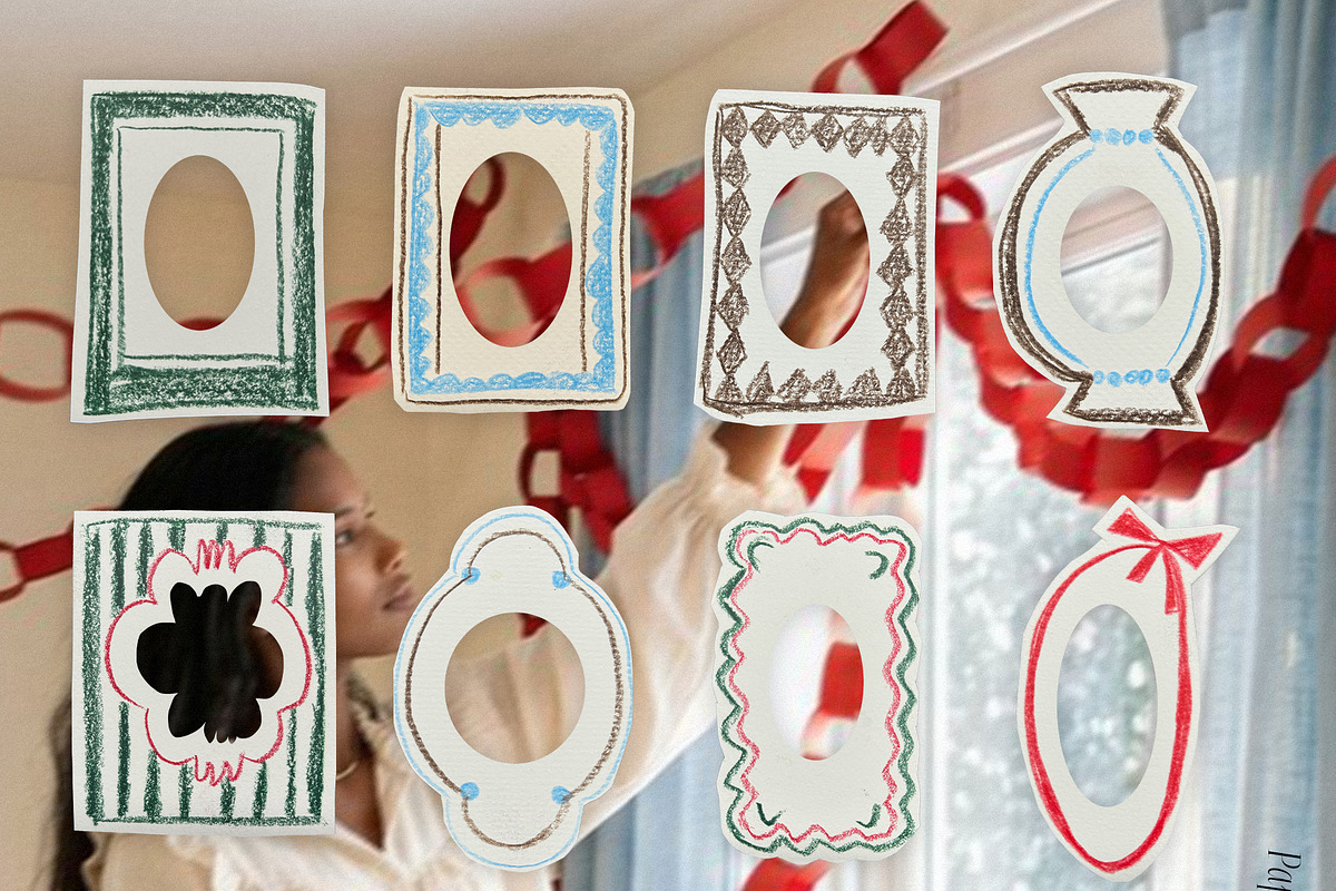 Paper Cut Christmas Frames & Cards, an Object Graphic by divanovskaya_nv (Photo 16 of 18)