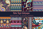 Boho Art Vector Seamless Pattern, a Pattern Graphic by Ania Illustration (Thumbnail 1 of 9)