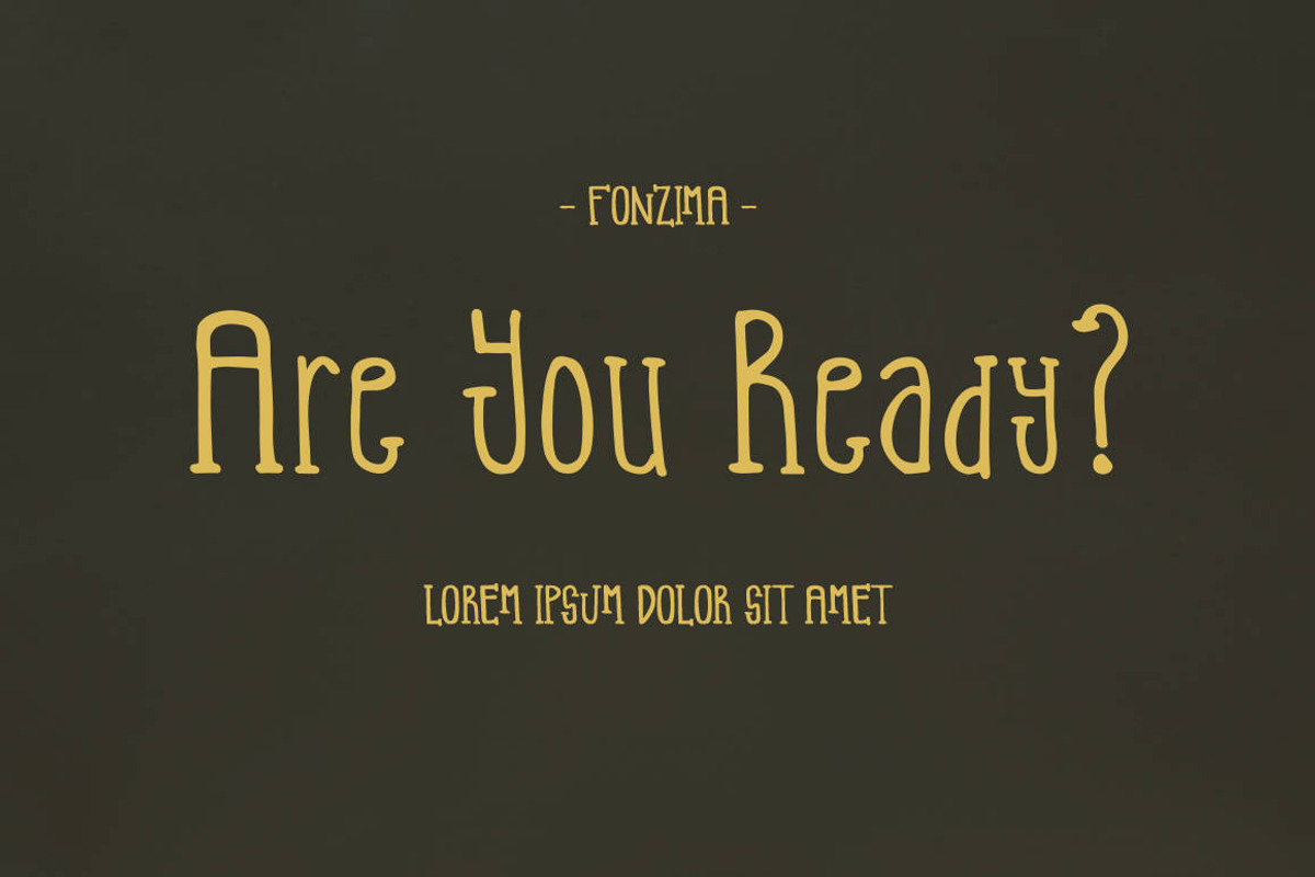 Fonzima - Elegant Display Font, a Font by Naistudio (Photo 2 of 8)
