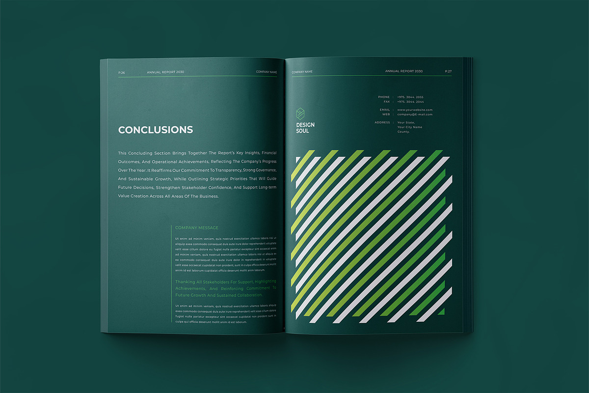 Corporate Annual Report Template, a Brochure Template by Designsoul14 (Photo 12 of 13)