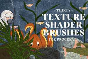 Texture Shader Brushes for Procreate