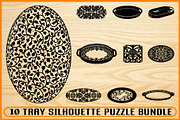 10 Vintage Serving Tray SVG Bundle, a Decorative Illustration by Artivon (Thumbnail 1 of 4)