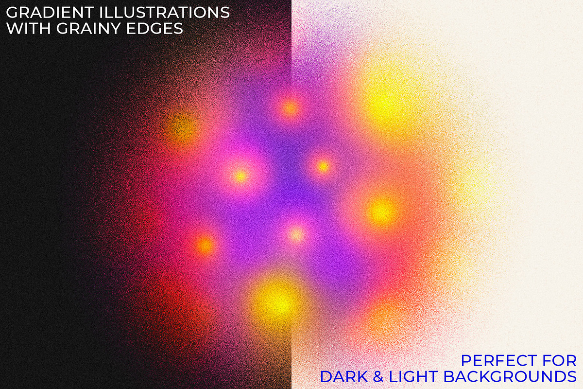 Grainy Gradient Textures & Shapes, an Object Graphic by CatJello Graphics (Photo 21 of 38)