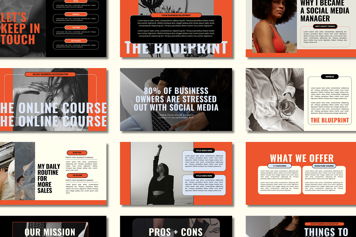 Bold Modern Slide Deck Template, a Presentation Template by Solana Creative Co. (Photo 4 of 11)