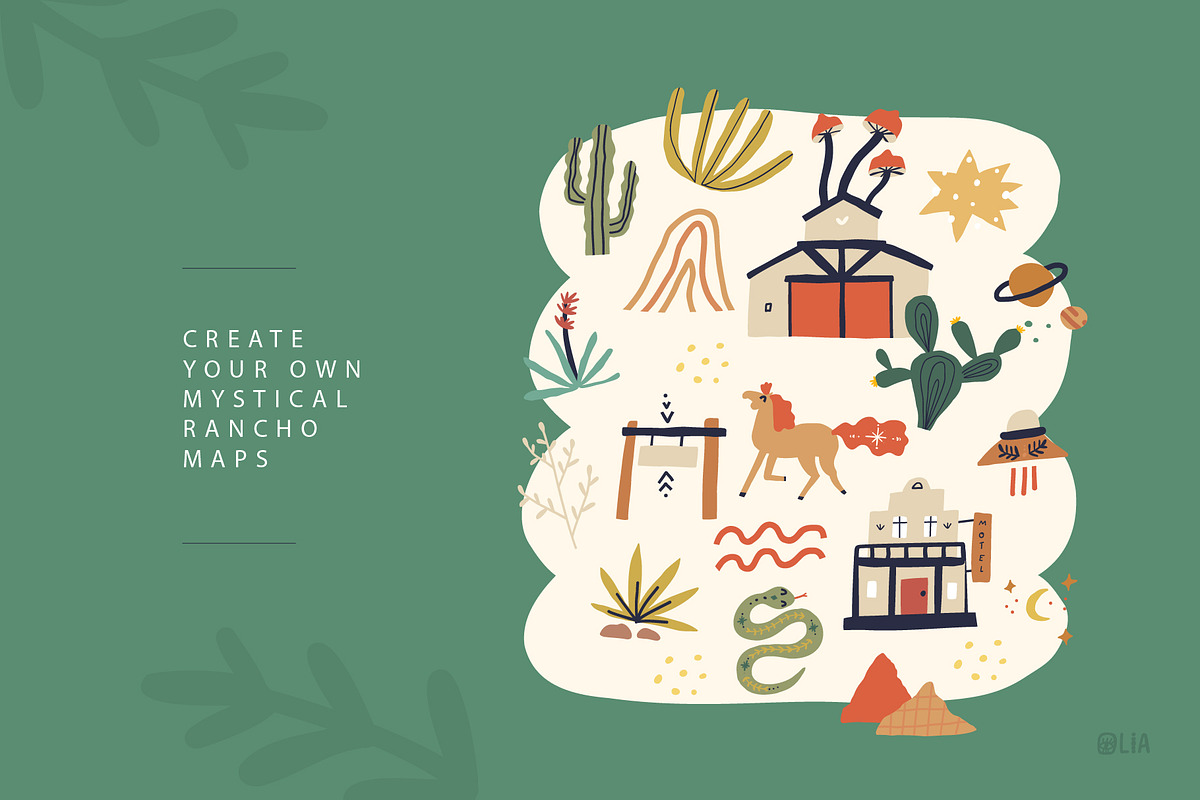 Rancho Elements + clipart, an Animal Illustration by Olia (Photo 11 of 12)
