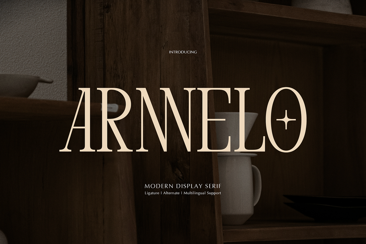 Arnnelo | Modern Display Serif, a Serif Font by gracetype_studio (Photo 1 of 12)