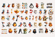 Quirky Animals Mega Bundle, an Animal Illustration by PaintPixelCo (Thumbnail 12 of 15)