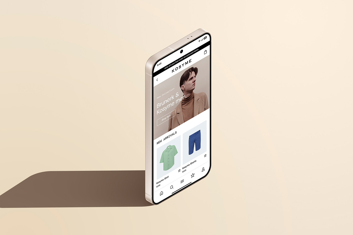 Galaxy S26 - 24 Mockups Scenes, an Android Mockup by Asylab (Photo 24 of 62)