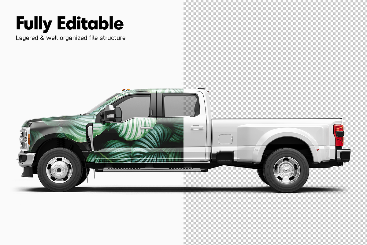 Pickup Truck Mockup 15, a Product Mockup by Mockupix (Photo 4 of 12)