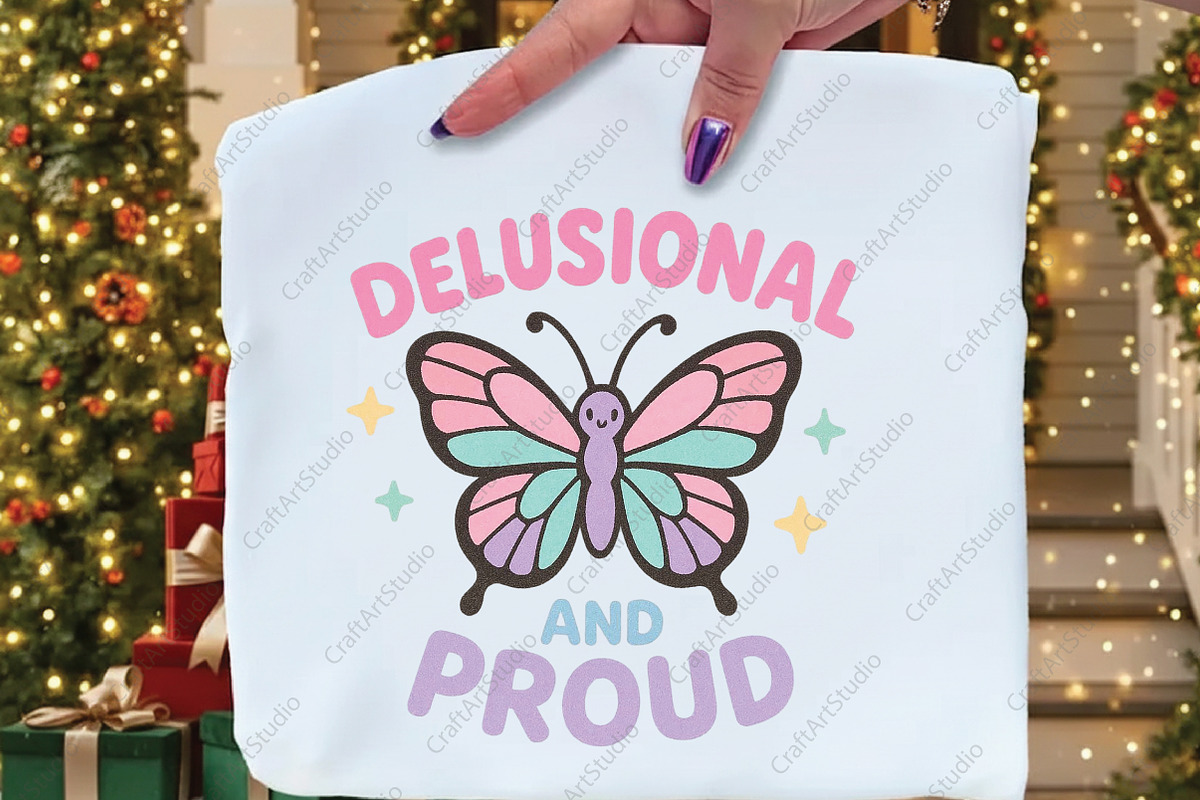 Delusional and Proud Butterfly PNG, an Illustration by CraftArtStudio (Photo 2 of 4)