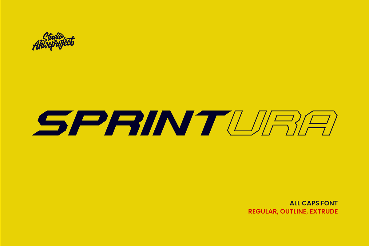 Sprintura, a Sans Serif Font by ahweproject (Photo 1 of 13)