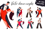 Vector dance couples illustrations, a Person Illustration by Art of Sun (Thumbnail 1 of 3)