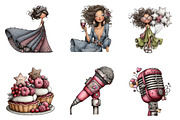 Watercolor New Year Clipart, an Illustration by CreationArt (Thumbnail 2 of 5)
