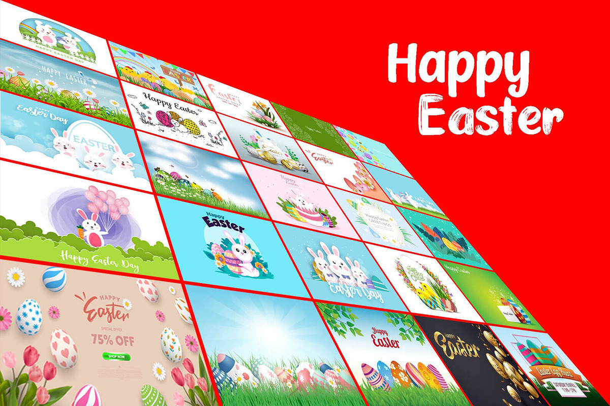 Easter Background Bundle, a Background Graphic by Digital Studio (Photo 2 of 3)