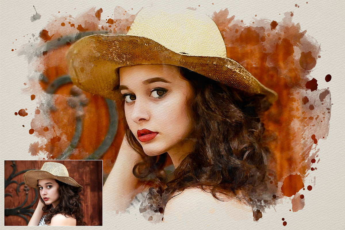Artistic Watercolor Effect Photoshop, an Action Add-On by liptouse (Photo 6 of 11)
