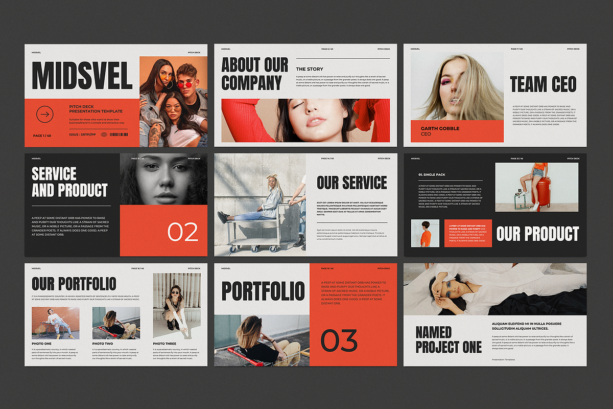 Midsvel Pitch Deck - Powerpoint, a Presentation Template by Surotype (Photo 8 of 10)