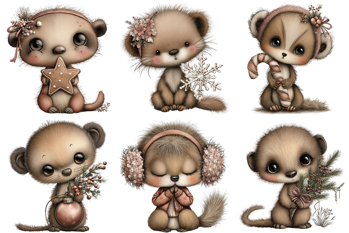 Whimsical Meerkat Clipart, an Illustration by Craft Nest (Photo 9 of 9)
