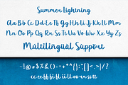 Summer Lightning Font, a Script Font by Allouse Studio (Thumbnail 10 of 11)