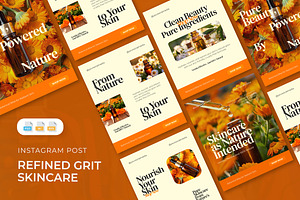Refined Skincare - Instagram Post, a Social Media Template by AQR Studio