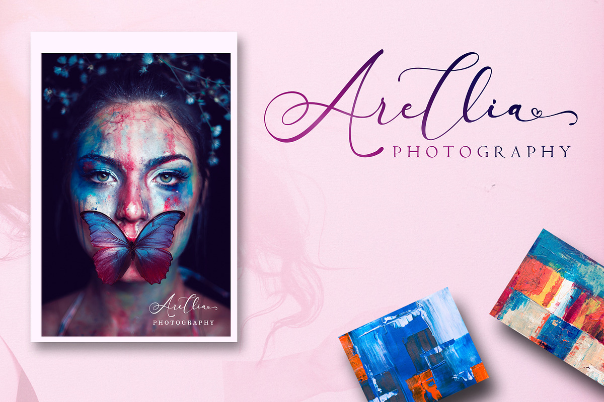 Arellia Script //Luxury Font, a Font by Aldedesign (Photo 9 of 9)