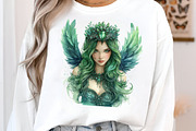 Green Stone Angel Figures PNG, an Illustration by SinaCreation (Thumbnail 4 of 7)